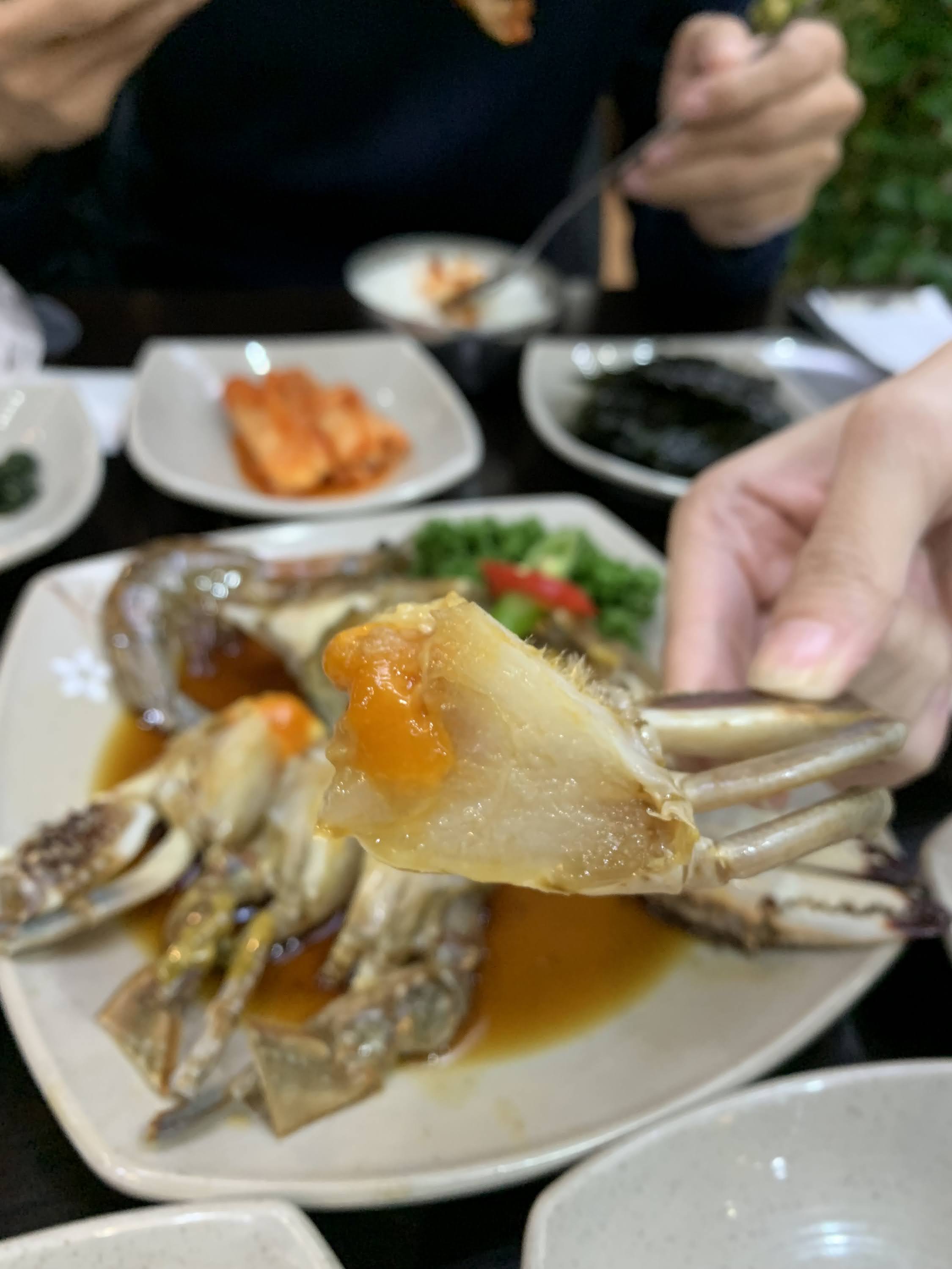 韓國首爾明洞咸草醬花螃蟹