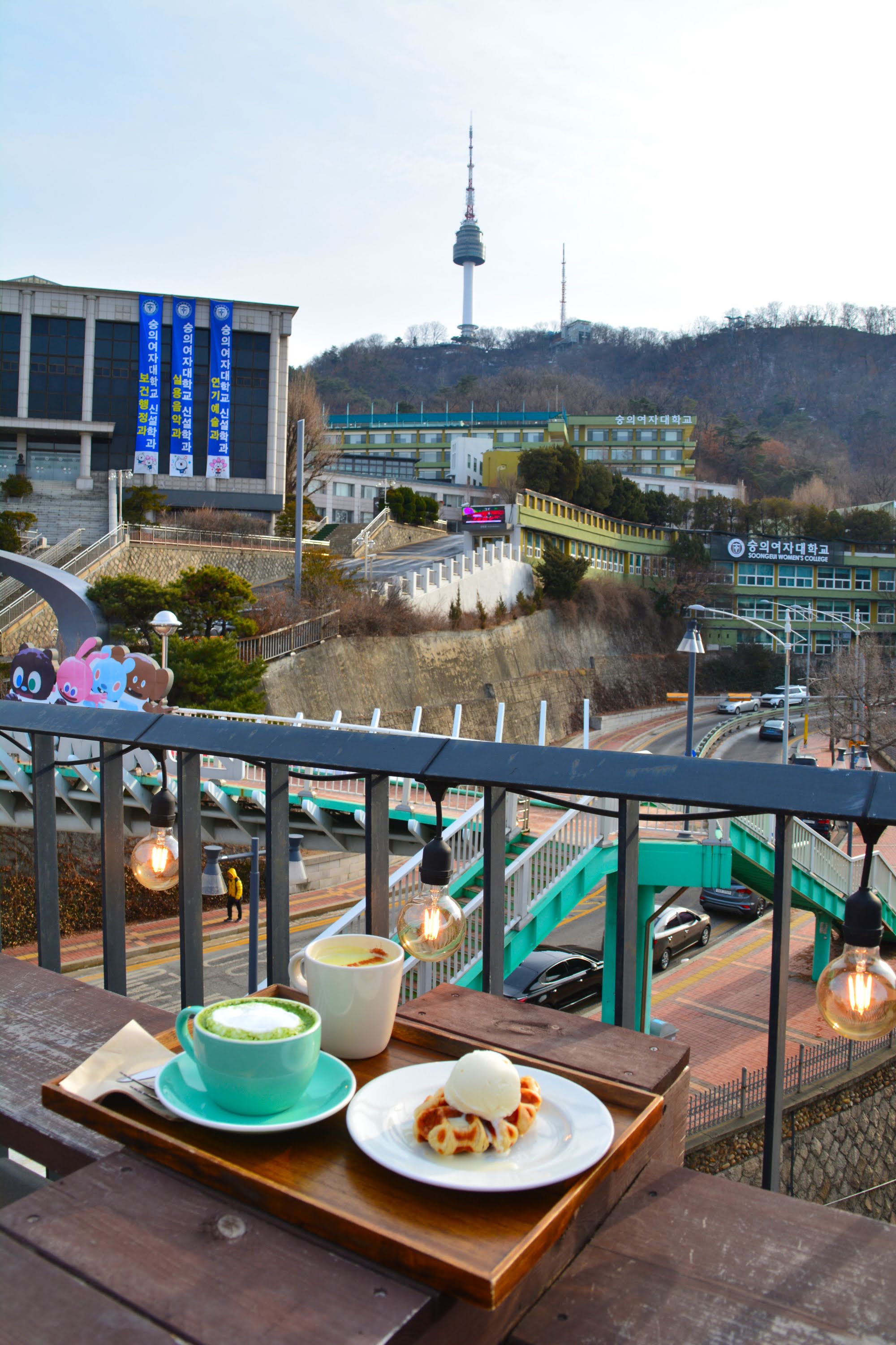 韓國首爾明洞咖啡廳(카페 구할구 남산점)頂樓
