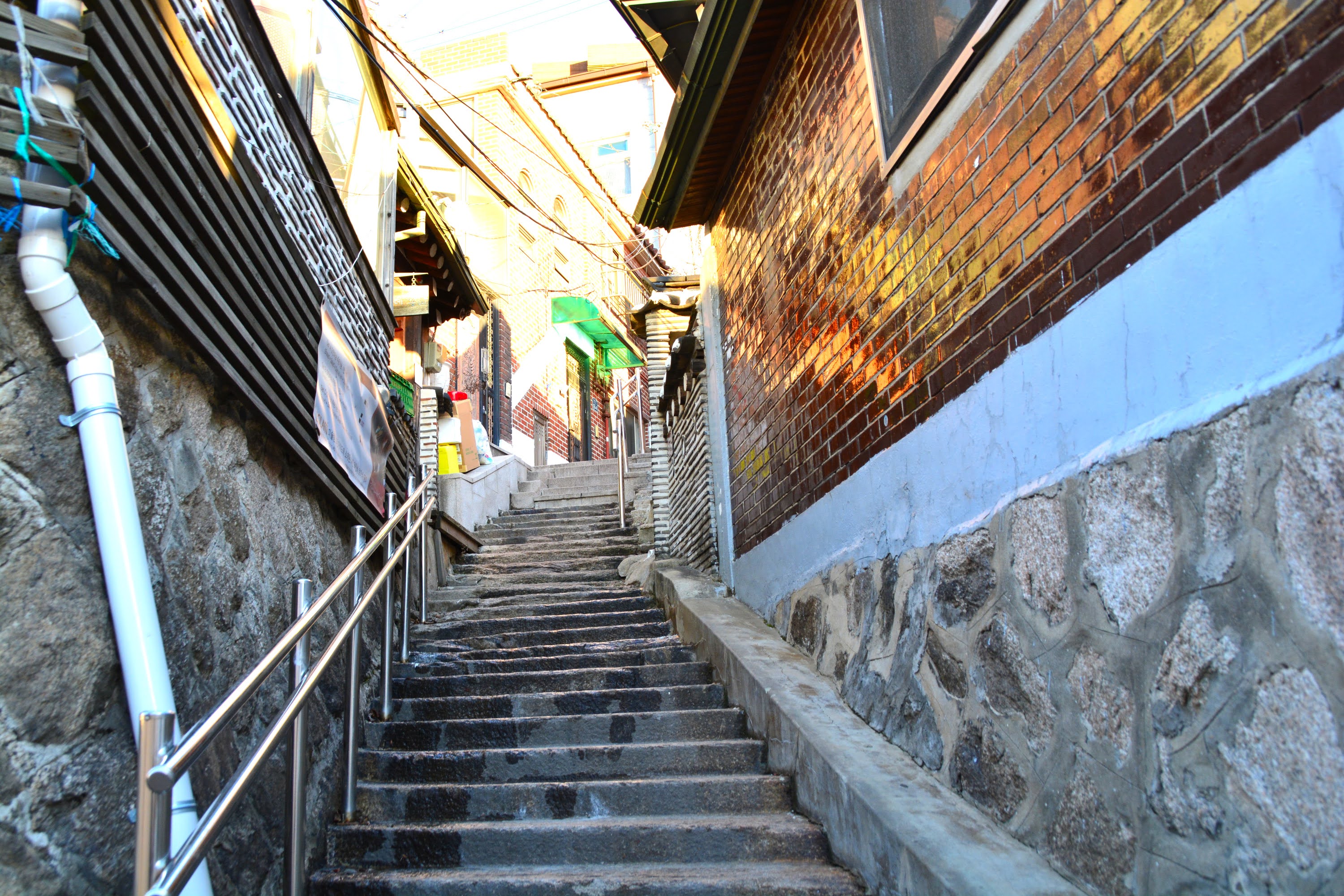 韓國首爾北村韓屋村階梯